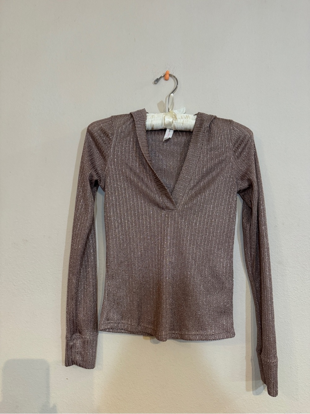 Daily Practice shimmery knit long sleeve